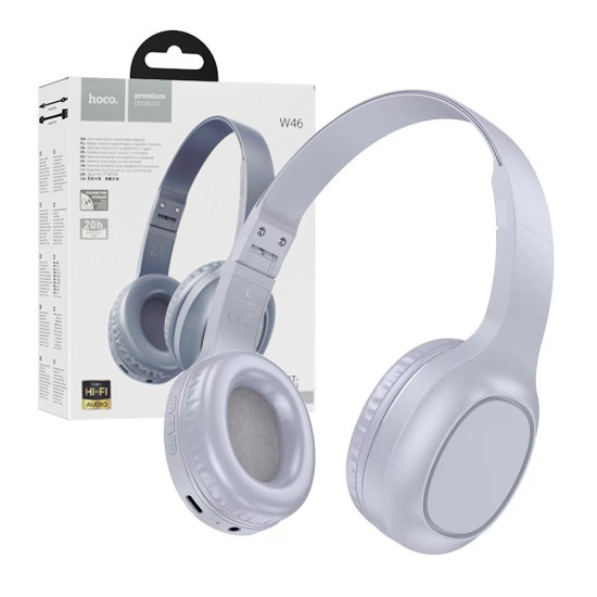 Hoco Wireless Headphones W46 Charm Light Blue Gray